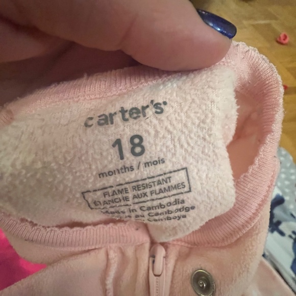 Baby Fleece Footed Sleepers 12-18 Months - Picture 6 of 8